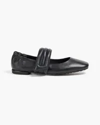 Tory Burch Leather ballet flats - Black Black