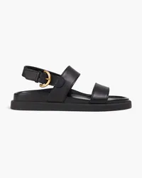 Gianvito Rossi Bilbao leather slingback sandals - Black Black