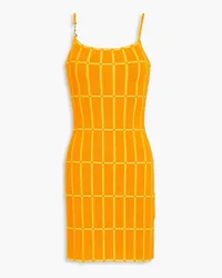 Jacquemus Malha jacquard-knit mini dress - Orange Orange