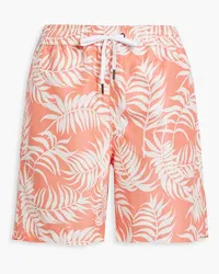 Onia Charles printed mid-length swim shorts - Orange Orange