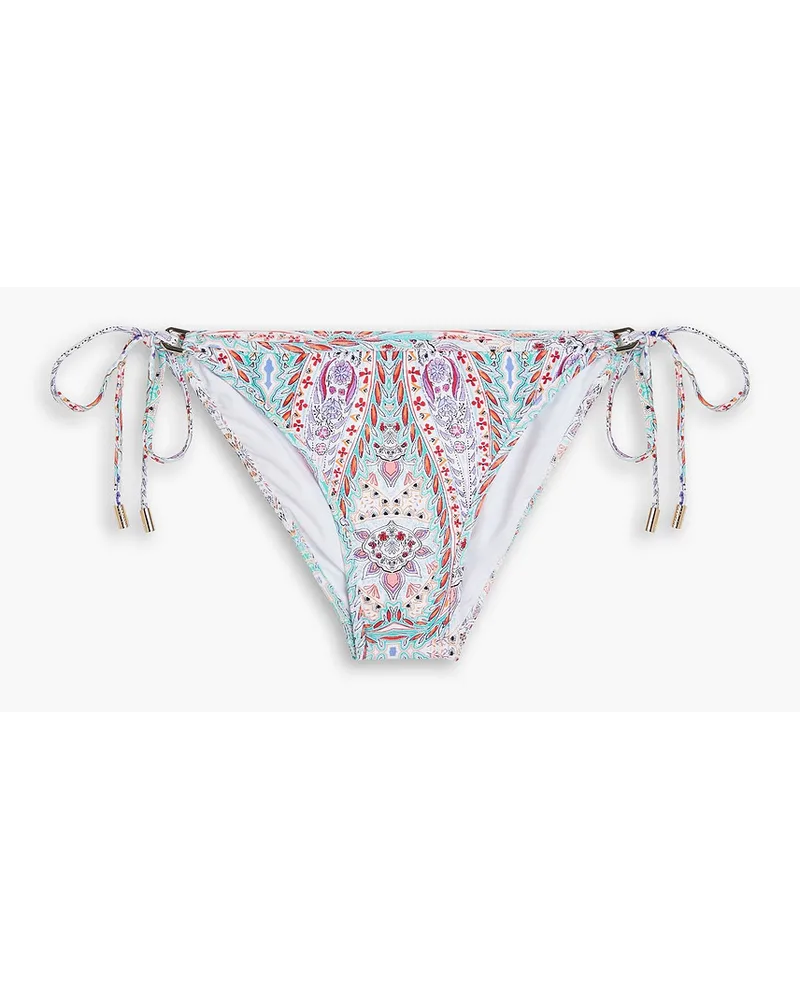 Melissa Odabash Malta Artemis paisley-print low-rise bikini briefs - Blue Blue