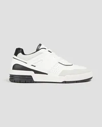 Claudie Pierlot Suede-trimmed leather sneakers - White White