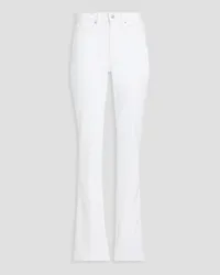 Paige Mid-rise bootcut jeans - White White