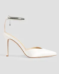 Veronica Beard Lisa satin pumps - White White