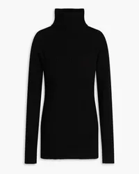 Totême Ribbed wool-blend turtleneck sweater - Black Black