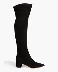 Gianvito Rossi Suede over-the-knee boots - Black Black