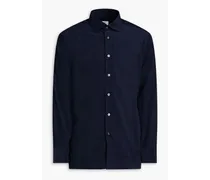 Cotton-corduroy shirt - Blue