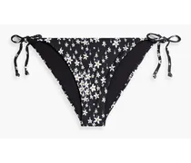 Kate Liberty-print low-rise bikini briefs - Black