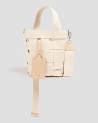 Jacquemus Le Seau woven grosgrain and canvas bucket bag - White White