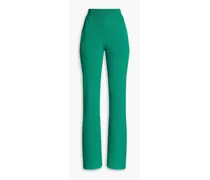 Wool and cashmere track pants - Green