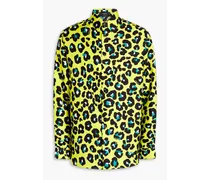 Leopard-print silk-twill shirt - Animal print