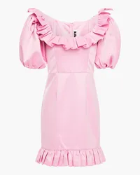 ROTATE Birger Christensen Ghita ruffled satin mini dress - Pink Pink