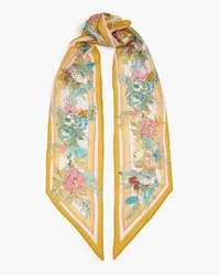 Zimmermann Floral-print cotton and silk-blend scarf - Yellow - OneSize Yellow