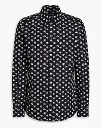 Dolce & Gabbana Printed cotton-poplin shirt - Black Black