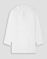 James Perse Linen hooded tunic - White White