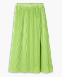 Rosie Assoulin Plissé-crepe midi skirt - Green Green