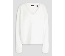 Knitted sweater - White