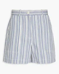 Claudie Pierlot Striped denim shorts - Blue Blue