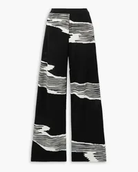 Missoni Space-dyed intarsia wool wide-leg pants - Black Black