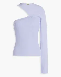 GAUGE81 Ucham one-shoulder ribbed-knit top - Purple Purple