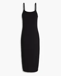 James Perse Stretch-jersey midi dress - Black Black