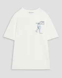 J.W.Anderson Printed cotton-jersey T-shirt - White White