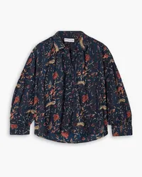 APIECE APART Kira Blousy floral-print cotton blouse - Blue Blue