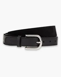 Paul Smith Suede and leather belt - Black Black