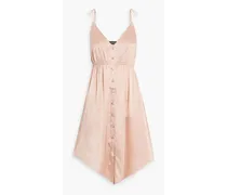 Diane embellished stretch-silk satin mini dress - Pink