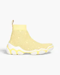 RED Valentino Mesh high-top sneakers - Yellow Yellow