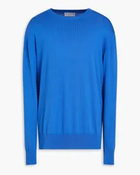 Officine Generale Cotton sweater - Blue Blue