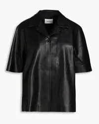 Holzweiler Vera faux leather shirt - Black Black