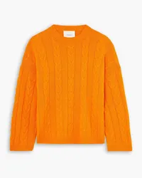 Lisa Yang Vilma cable-knit cashmere sweater - Orange Orange