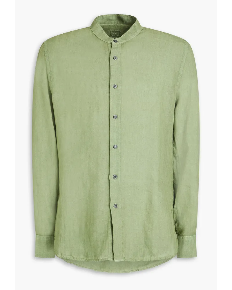 120% Lino Linen shirt - Green Green