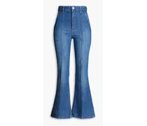 High-rise flared jeans - Blue