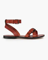 ba&sh Camelia buckled leather sandals - Brown Brown