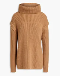 Luisa Cerano Wool-blend turtleneck sweater - Brown Brown