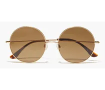 Liyane round-frame gold-tone sunglasses - Metallic