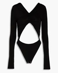 MATÉRIEL Cutout stretch-jersey bodysuit - Black Black