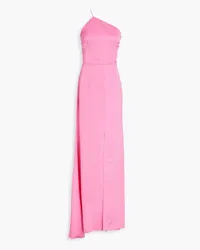 Maria Lucia Hohan One-shoulder silk-crepe gown - Pink Pink