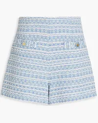 Sandro Cotton-blend tweed shorts - Blue Blue