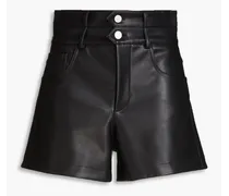 Philosophy Di Lorenzo Serafini Faux leather shorts - Black Black