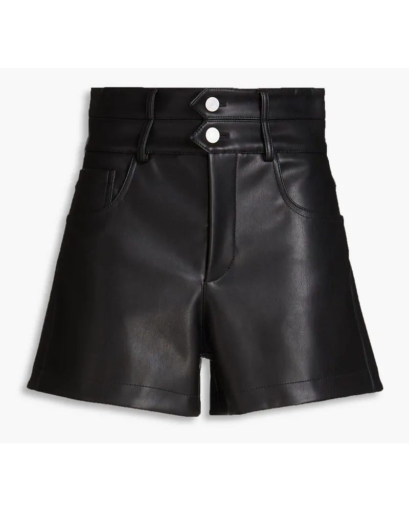 Philosophy Di Lorenzo Serafini Faux leather shorts - Black Black