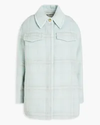 Vince Checked felt jacket - Green Green