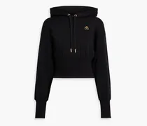 Nootka embellished cotton-jersey hoodie - Black