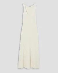 Anna Quan Ribbed-knit midi dress - White White