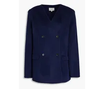 Movas double-breasted wool and cashmere-blend felt blazer - Blue