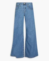 Frame Denim Le Mid high-rise wide-leg jeans - Blue Blue