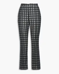 Marni Checked jacquard flared pants - Gray Gray