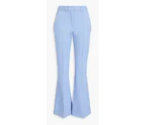 Tweed flared pants - Blue